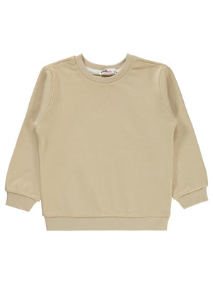 Civil Girls Düz 2-5 Yaş Sweatshirt - Bej