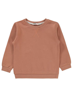 Civil Girls Düz 2-5 Yaş Sweatshirt - İtalyan Kili