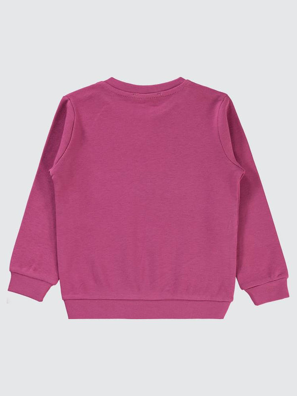 Civil Girls Düz 2-5 Yaş Sweatshirt - Fusya