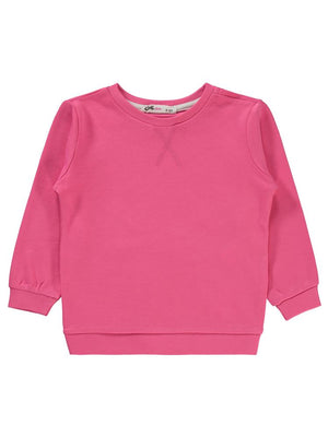 Civil Girls Düz 2-5 Yaş Sweatshirt - Pembe