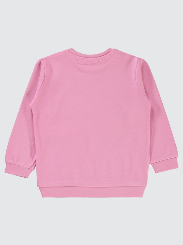 Civil Girls Düz 2-5 Yaş Sweatshirt - Pembe