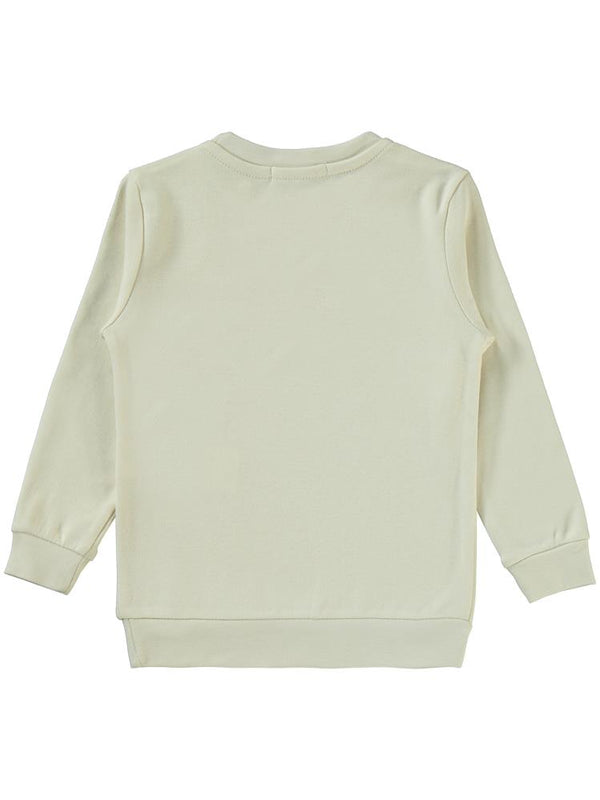 Civil Girls Düz 2-5 Yaş Sweatshirt - Ekru