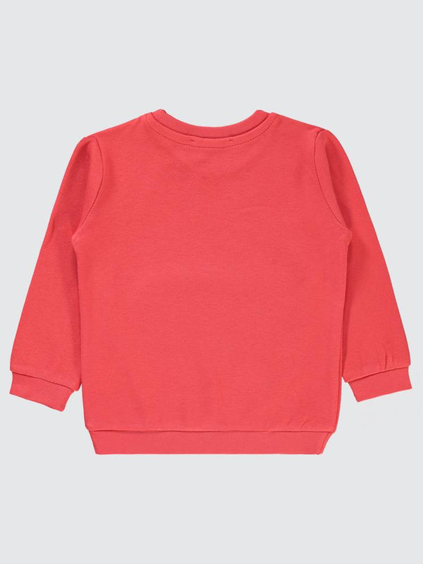 Civil Girls Düz 2-5 Yaş Sweatshirt - Kırmızı