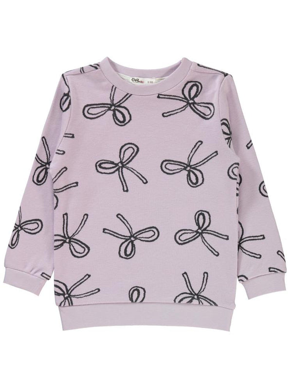 Civil Girls Fiyonk Empirme 2-5 Yaş Sweatshirt - Lila