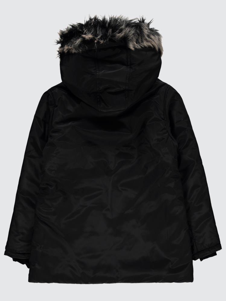 Civil  Girls Fermuar Cepli 10-13 Yaş Mont - Siyah