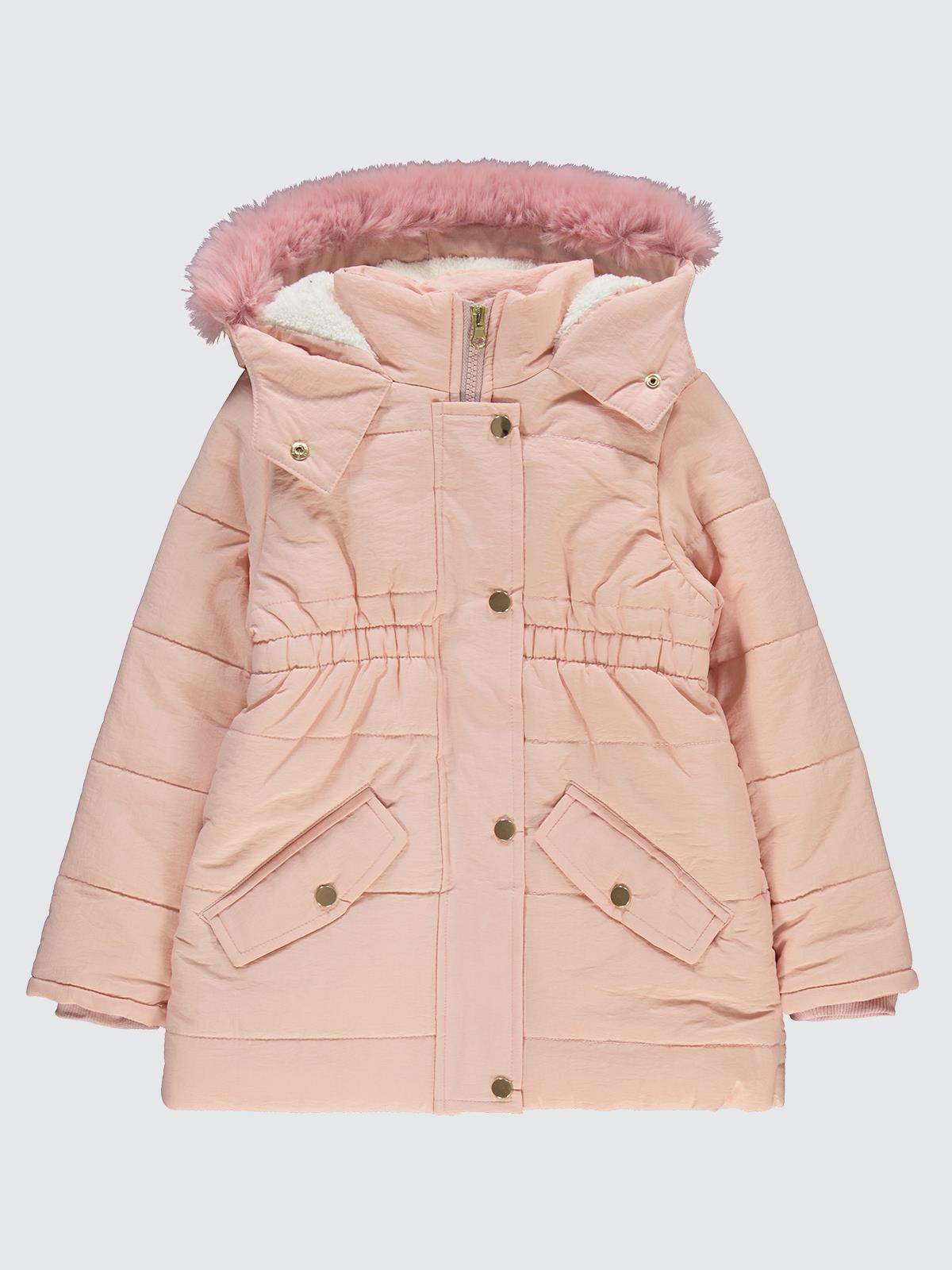 Civil Girls Bel Büzgülü 10-13 Yaş Mont - Pudra