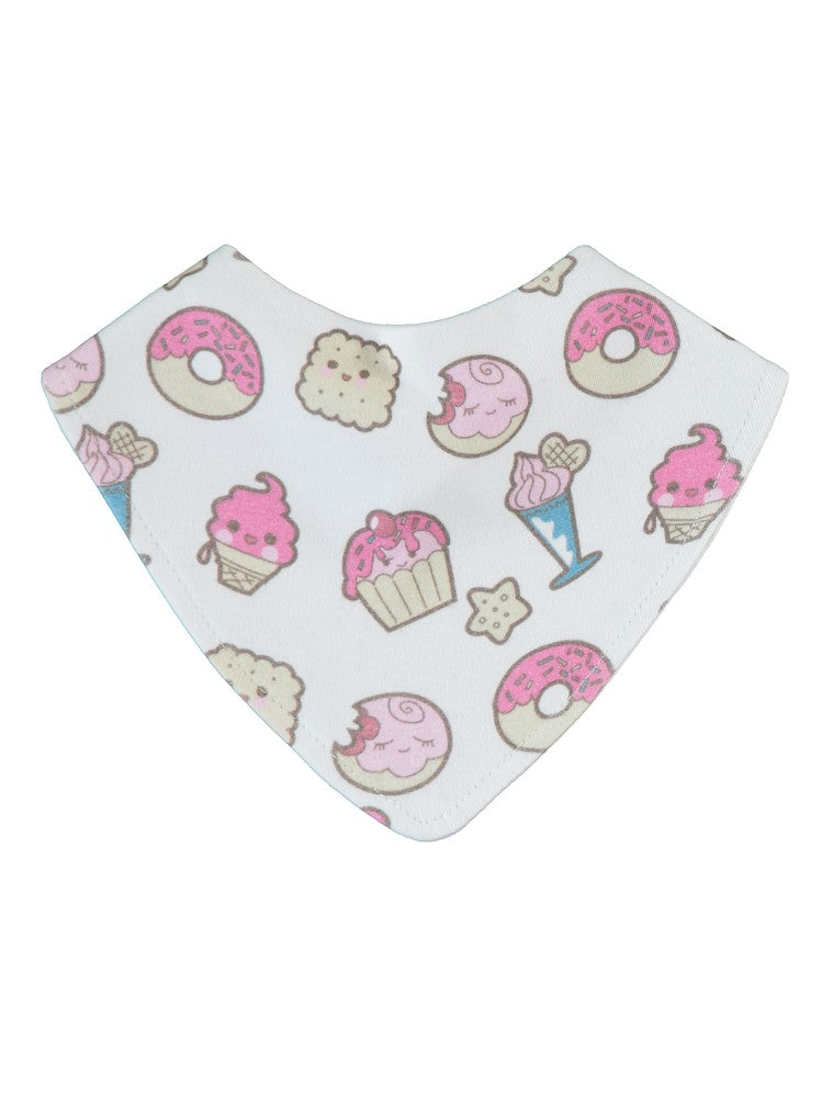Civil Baby 3'Lü Atıştırmalık Baskılı Mama Önlüğü - Pembe