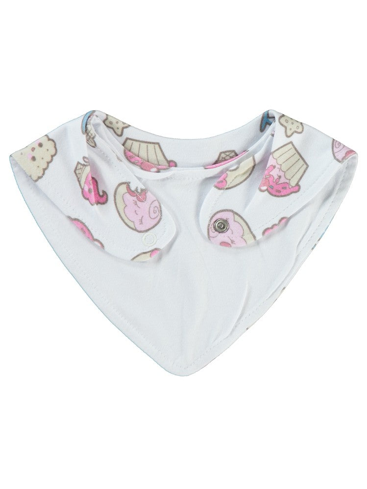 Civil Baby 3'Lü Atıştırmalık Baskılı Mama Önlüğü - Pembe