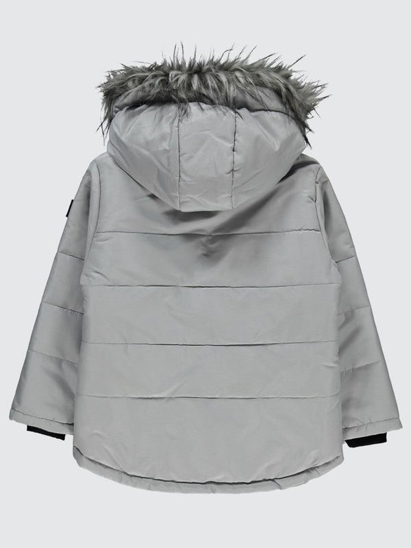 Civil Boys Reflektör Garnili 6-9 Yaş Mont - Gri