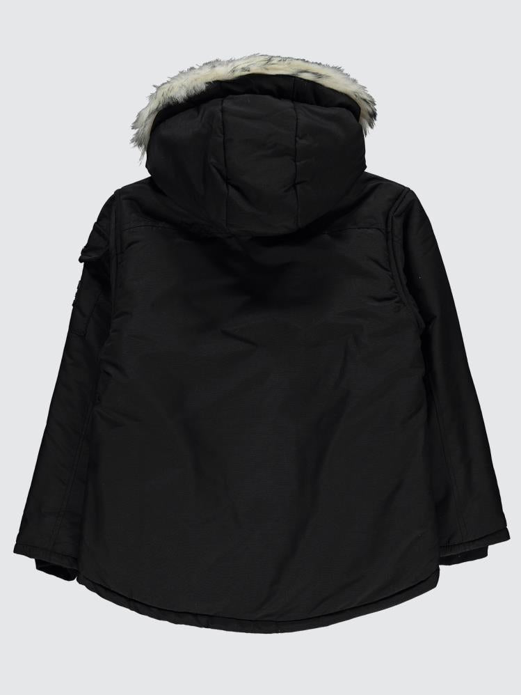 Civil Boys Fermuarlı Cepli 10-13 Yaş Mont - Siyah