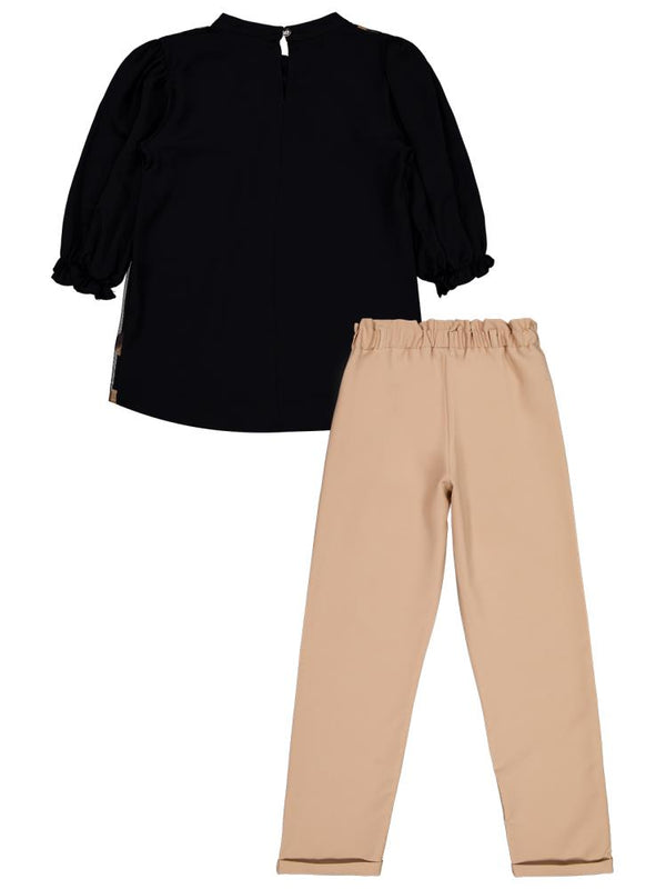 Moda Mira Puanlı 8-12 Yaş Takım - Siyah