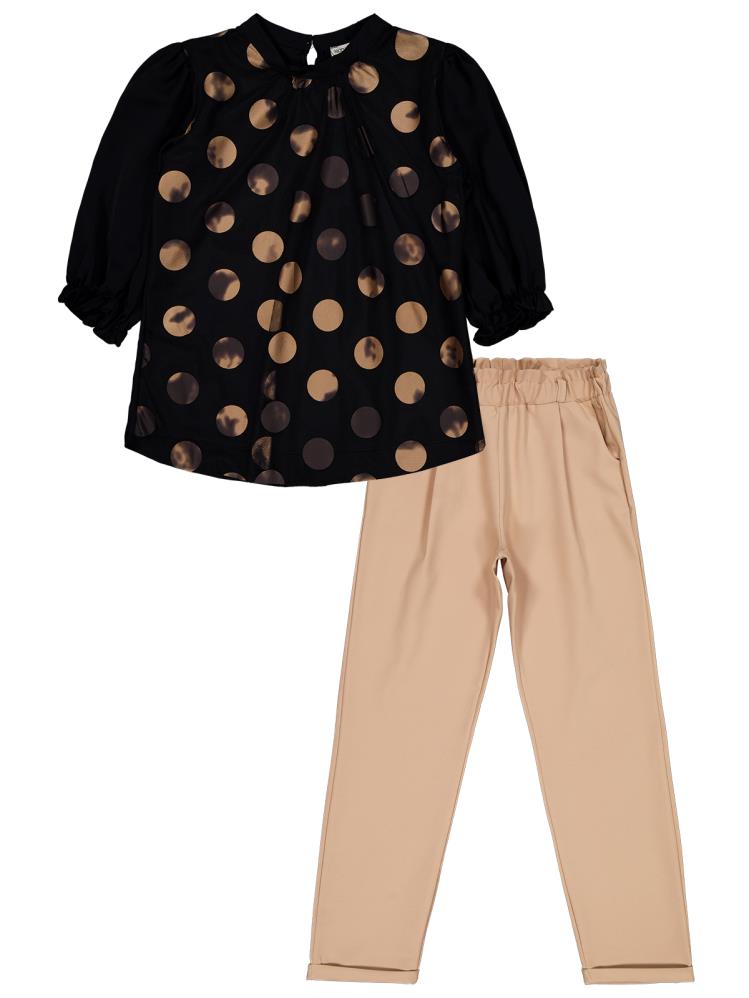 Moda Mira Puanlı 8-12 Yaş Takım - Siyah