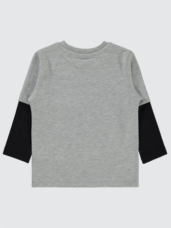 Civil Boys Streetball Baskılı 2-5 Yaş Sweatshirt - Gri