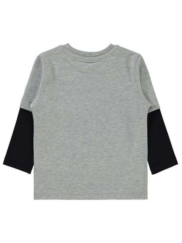 Civil Boys Streetball Baskılı 2-5 Yaş Sweatshirt - Gri