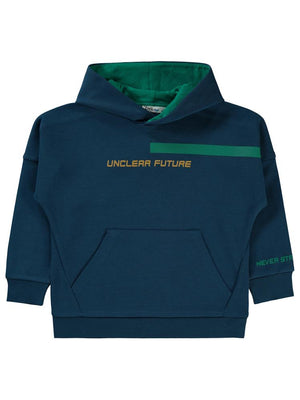 Civil Boys Unclear Future Baskılı 6-9 Yaş Sweatshirt - Yeşil