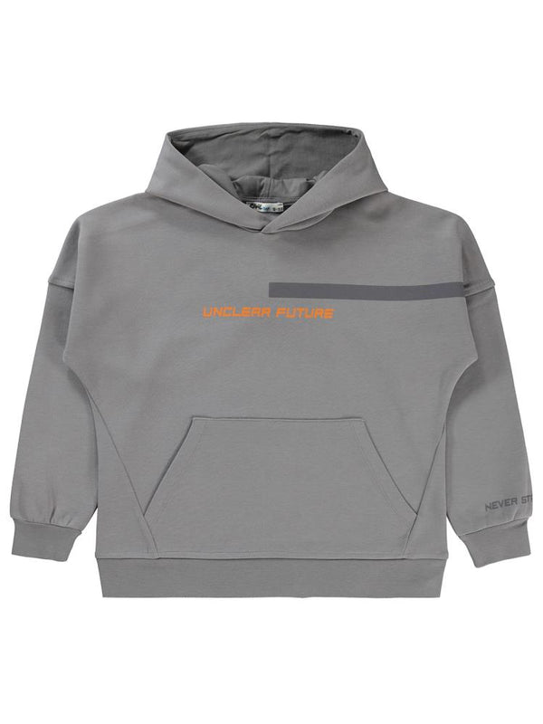 Civil Boys Unclear Future Baskılı 10-13 Yaş Sweatshirt - Gri