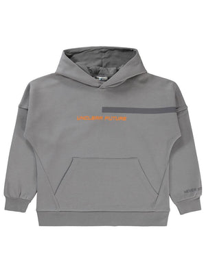 Civil Boys Unclear Future Baskılı 10-13 Yaş Sweatshirt - Gri