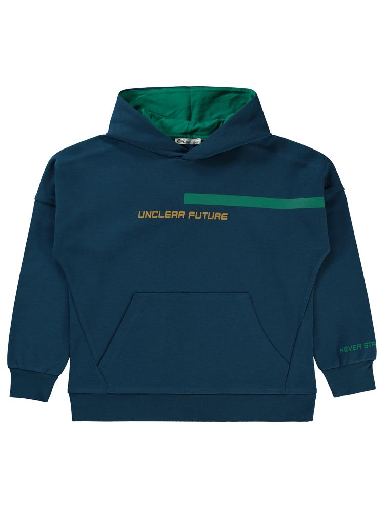 Civil Boys Unclear Future Baskılı 10-13 Yaş Sweatshirt - Yeşil