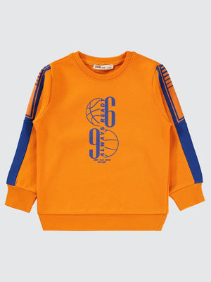 Civil Boys Always Ready Baskılı 2-5 Yaş Sweatshirt - Turuncu