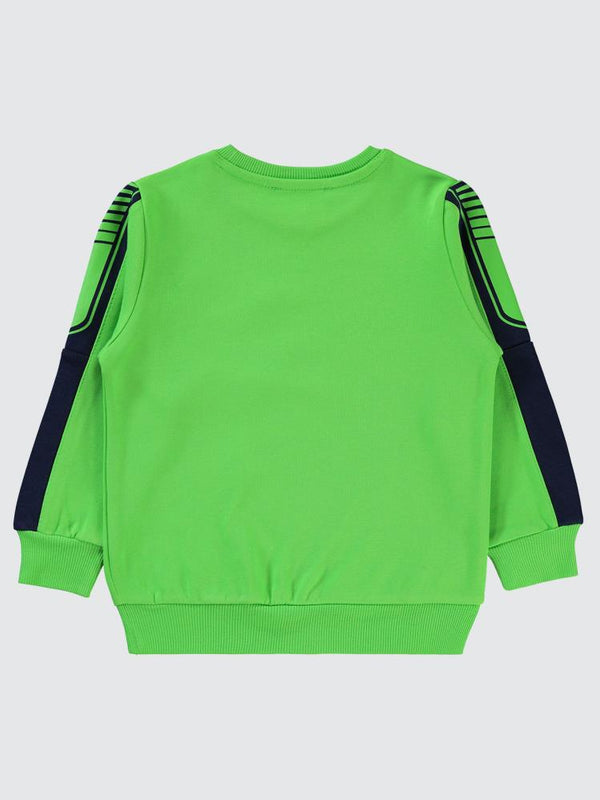 Civil Boys Always Ready Baskılı 2-5 Yaş Sweatshirt - Yeşil