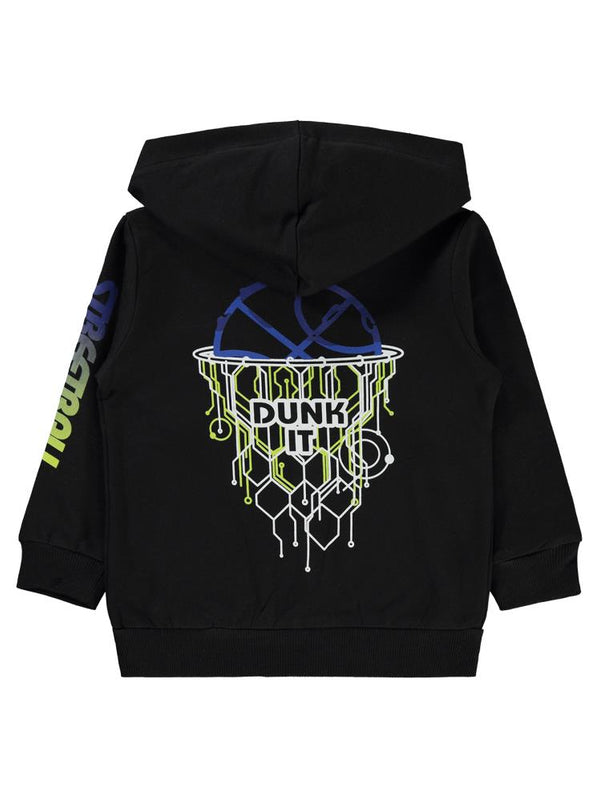 Civil Boys Streetball Baskılı 2-5 Yaş Hırka - Siyah