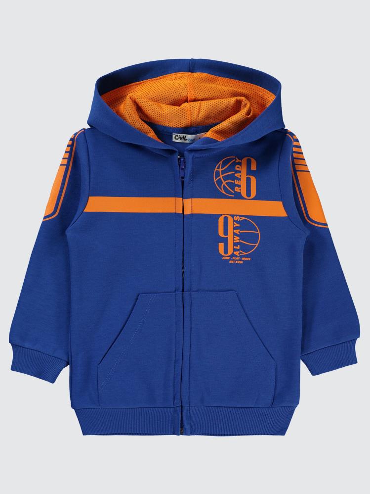 Civil Boys Always Ready Baskılı 2-5 Yaş Hırka - Mavi