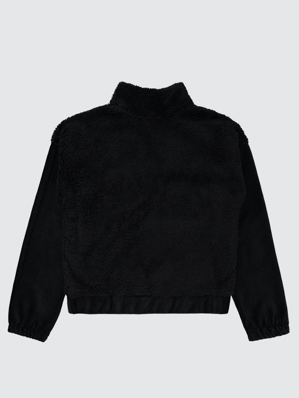 Civil Girls Velsoft Kadife Garnili 10-13 Yaş Hırka - Siyah