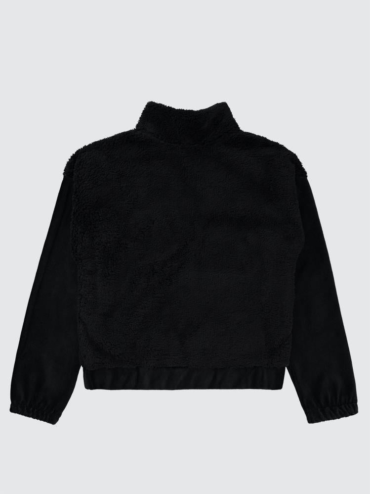 Civil Girls Velsoft Kadife Garnili 10-13 Yaş Hırka - Siyah