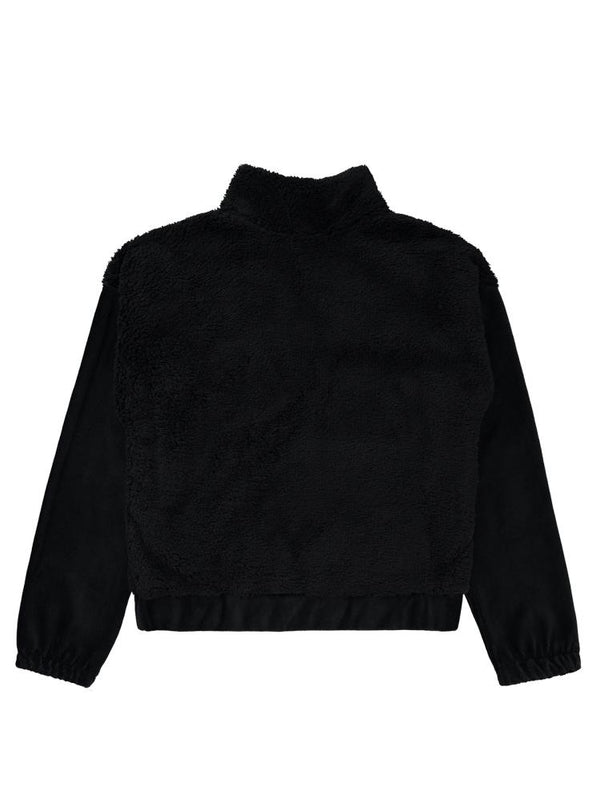 Civil Girls Velsoft Kadife Garnili 10-13 Yaş Hırka - Siyah