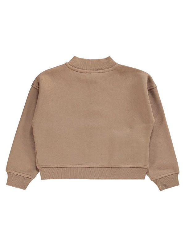 Civil Girls Çıtçıtlı Cepli 6-9 Yaş Hırka - Turuncu