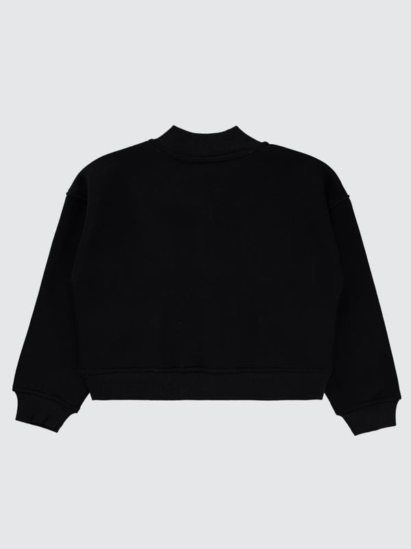 Civil Girls Çıtçıtlı Cepli 10-13 Yaş Hırka - Siyah