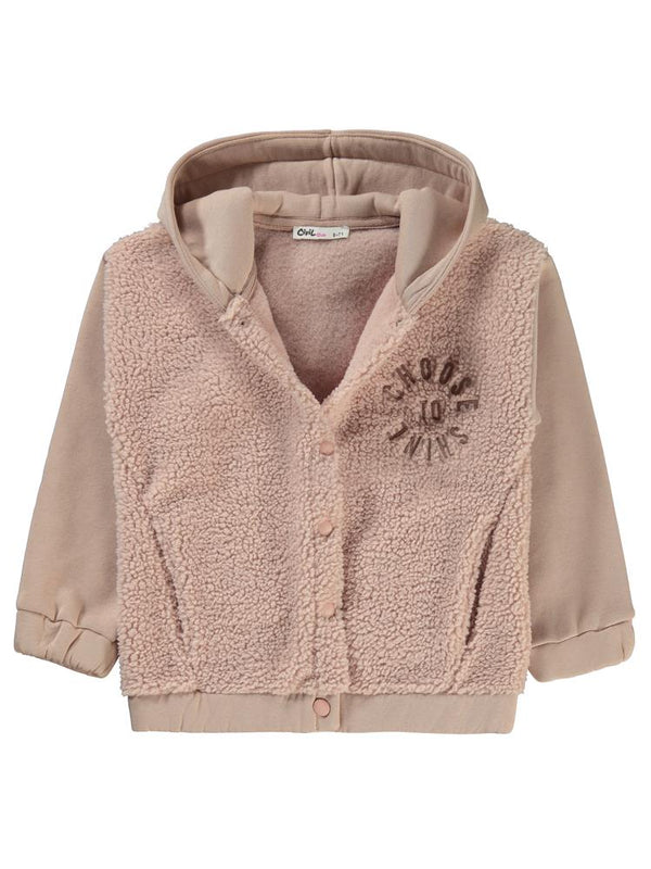 Civil Girls Choose Nakışlı Kuzu 6-9 Yaş Hırka - Turuncu