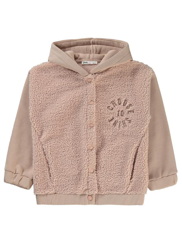 Civil Girls Choose Nakışlı Kuzu 6-9 Yaş Hırka - Turuncu