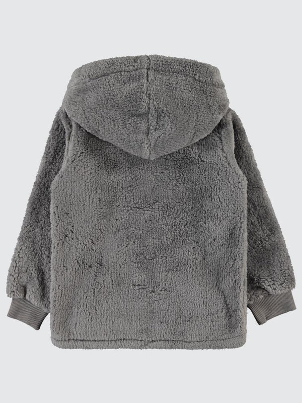 Civil Girls Kanguru Cepli 10-13 Yaş Hırka - Gri