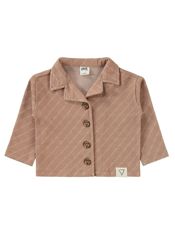 Civil Baby Baklava Desenli 6-18 Ay Takım - Kahverengi