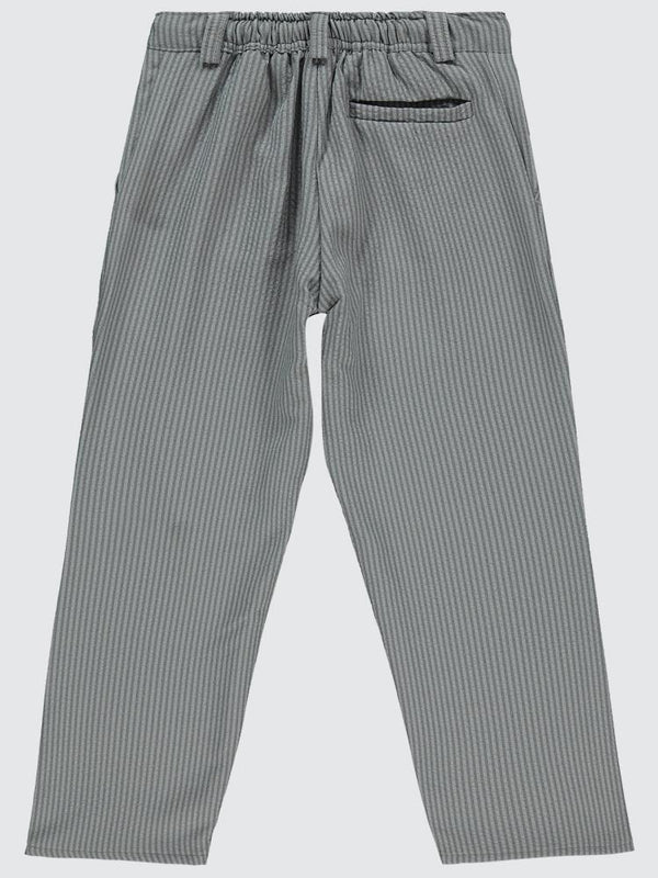Civil Boys Fitilli Keten 6-9 Yaş Pantolon - Gri