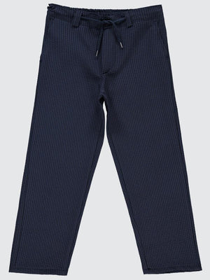 Civil Boys Fitilli Keten 6-9 Yaş Pantolon - Lacivert