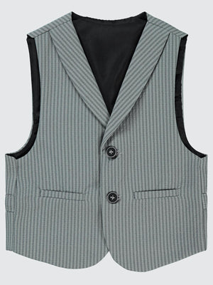 Civil Boys Fitilli Keten 2-5 Yaş Yelek - Gri