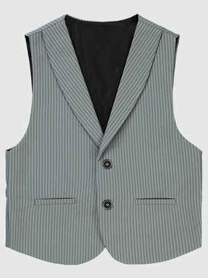 Civil Boys Fitilli Keten 6-9 Yaş Yelek - Gri