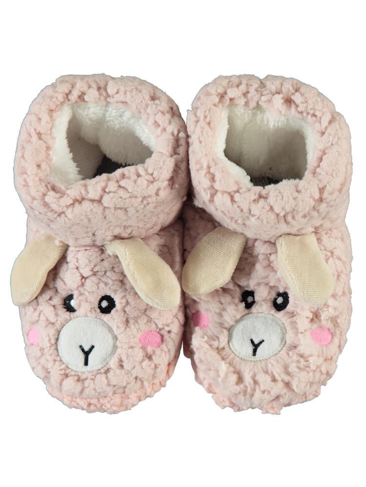 Civil Girls Kuzu Figürlü Tabanlı 25-29 Numara Panduf - Pudra