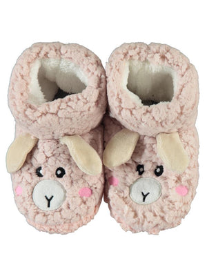 Civil Girls Kuzu Figürlü Tabanlı 25-29 Numara Panduf - Pudra