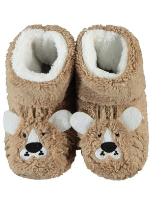 Civil Boys Aslan Figürlü Tabanlı 19-23 Numara Panduf - Kahverengi