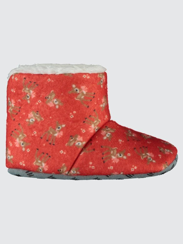 Civil Girls Digital Ceylan Baskılı 18-26 Numara Panduf - Kırmızı