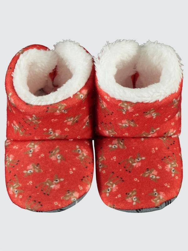 Civil Girls Digital Ceylan Baskılı 18-26 Numara Panduf - Kırmızı