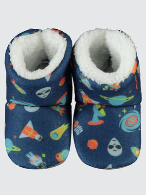 Civil Boys Digital Uzay Baskılı 18-26 Numara Panduf - Lacivert