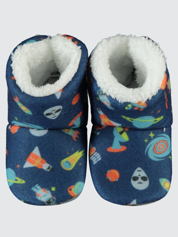 Civil Boys Digital Uzay Baskılı 18-26 Numara Panduf - Lacivert