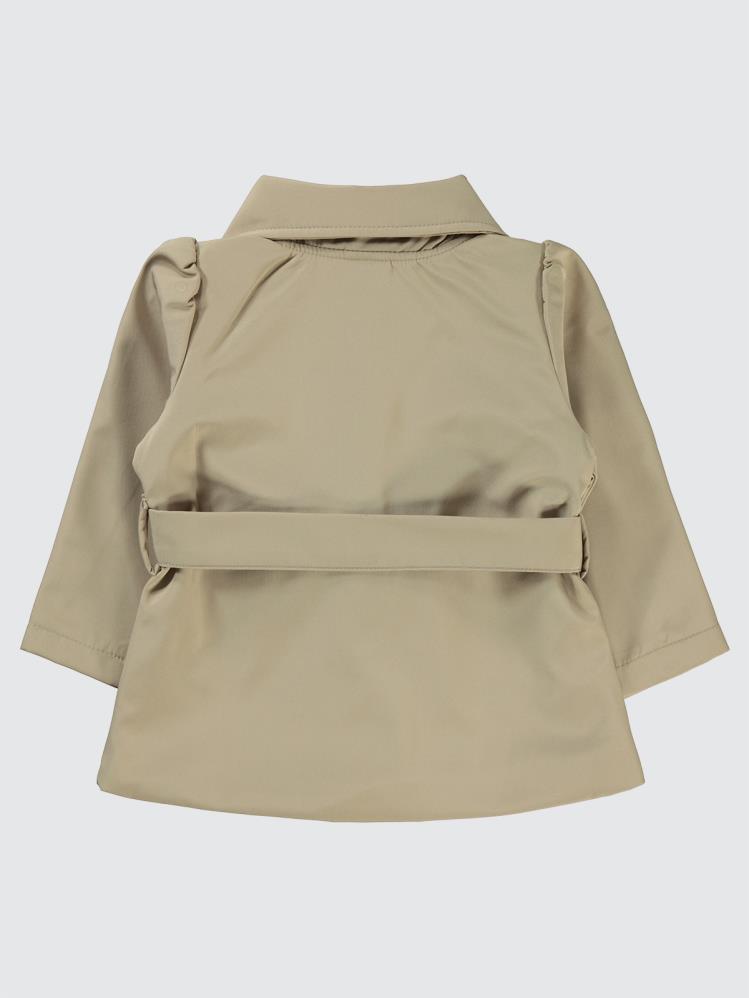 Civil Baby Kız Bebek Trençkot Ceket 6-18 Ay - Bej