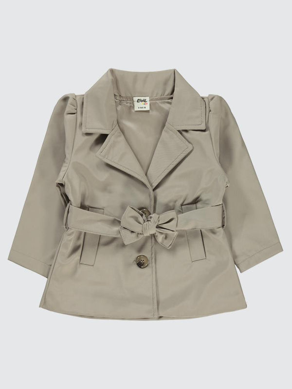 Civil Baby Kız Bebek Trençkot Ceket 6-18 Ay - Bej