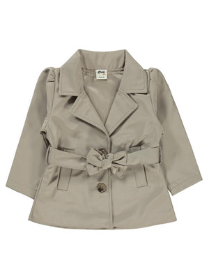 Civil Baby Kız Bebek Trençkot Ceket 6-18 Ay - Bej