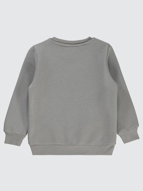 Civil Boys Crunch Baskılı 2-5 Yaş Sweatshirt - Gri